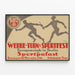 Vintage-Poster für das Werbe-Turn- und Sportfest Berlin im Sportpalast — gerahmtes Bild an der Wand