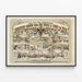 Vintage-Poster der Werkstatt Johann Weiss & Fils in Wien — gerahmtes Bild an der Wand