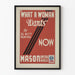 Vintage-Poster What a Woman Wants für Wanddekoration
