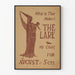 Vintage-Poster Die Lerche mit Silhouette von Mutter und Kind