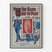Vintage-Poster Wenn die Band zu spielen beginnt