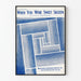 Künstlerisches Poster When You Were Sweet Sixteen - Vintage-Blau Wanddekoration