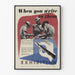 Vintage-Poster When You Write To Them - Militärische Wanddekoration