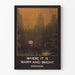 Vintage-Poster der Londoner U-Bahn, warm und hell