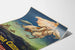 Vintage-Poster White Thunder mit Reiter und weißem Pferd