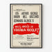 Theaterposter Wer hat Angst vor Virginia Woolf - Vintage Wanddekoration