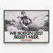 Vintage-Poster Schwimmender Leser in den Wolken – Inspirierende Wanddekoration — gerahmtes Bild an der Wand