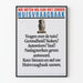 Vintage Informationsposter auf Niederländisch