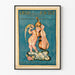 Jährliches Konzertposter mit Amor und Violoncello