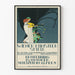 Vintage-Poster Wiener Künstler Spiele für Wanddekoration