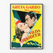 Vintage-Filmplakat Greta Garbo Orchideen Wild