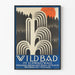 Vintage-Poster von Wildbad im Schwarzwald in der Schwarzwaldregion
