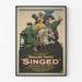 Vintage-Filmplakat Singed mit Blanche Sweet und Warner Baxter