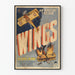 Vintage-Poster Wings - Luftige Wanddekoration