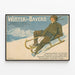 Vintage-Winterposter in Bayern – Wanddekoration für Wintersport — gerahmtes Bild an der Wand