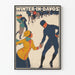Vintage-Winter in Davos - Eiskunstlauf-Poster