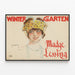 Vintage-Poster Wintergarten Madge Lessing — gerahmtes Bild an der Wand