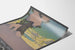 Vintage-Poster Winterkurort Davos, Wanddekoration mit verschneiter Berglandschaft