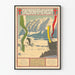 Vintage-Sportposter Winter Salzkammergut Österreich