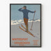 Vintage-Poster Wintersport im Graubünden, Schweiz