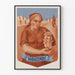 Vintage-Dekorposter Weinleserin