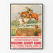 Vintage-Poster für Pferderennen Wiosenne Zawody Konne