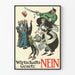 Deutscher Vintage-Poster Wirtschaftsgesetz Nein, Art Déco, historische Wanddekoration