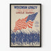 Vintage-Wandposter Wisconsin Loyalty 1917 – Patriotischer Umzug und Amerikanische Flagge