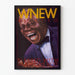 Poster WNEW AM 1130 Chicago Jazz - Ausdrucksstarkes Porträt eines Musikers