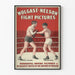 Vintage-Poster Boxen Wolgast gegen Nelson