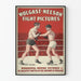 Vintage-Poster Boxkampf Wolgast-Nelson Bilder