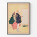 Vintage-Poster Tennis und Eleganz am Spielfeldrand