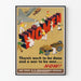 Vintage-Poster Frauenarbeit Krieg Arbeitskraft