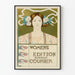 Plakat Jugendstil Damen-Ausgabe Buffalo Courier für Wanddekoration im Vintage-Stil