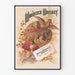 Vintage-Poster Woodcock Whiskey Wanddekoration im Retro-Stil