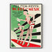 Vintage-Poster Words and Music zur Wanddekoration