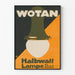 Vintage-Poster Wotan Halbwatt Lampe für Wanddekoration