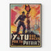 Industrieller Vintage-Poster aus Mexiko Y Was Tust Du Für Dein Vaterland