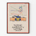 Vintage-Büroposter und grafische Kapazitätsbüro