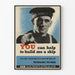 Vintage-Seefahrt-Poster You Can Help to Build Me a Ship