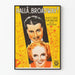Vintage-Broadway-Poster mit stilisierten Porträts