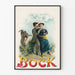 Vintage-Dekorationsposter Bock Young America