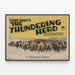 Vintage-Poster The Thundering Herd - Western-Wanddekoration — gerahmtes Bild an der Wand
