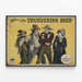 Vintage Western-Poster The Thundering Herd — gerahmtes Bild an der Wand