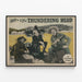 Vintage-Poster Western Zane Grey's The Thundering Herd — gerahmtes Bild an der Wand