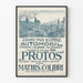 Vintage-Poster Automobil Protos Mathis Colibri 1912