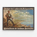 Altes Werbeplakat für österreichische Kriegsanleihen — gerahmtes Bild an der Wand