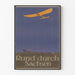 Vintage-Poster Rundfahrt durch Sachsen - Wanddekoration Luftfahrt