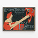 Vintage-Poster vom Central Theater - Lose Blätter — gerahmtes Bild an der Wand