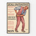 Altes Poster Zoll-Initiative gegen die neuen Steuern - Vintage Wanddekoration